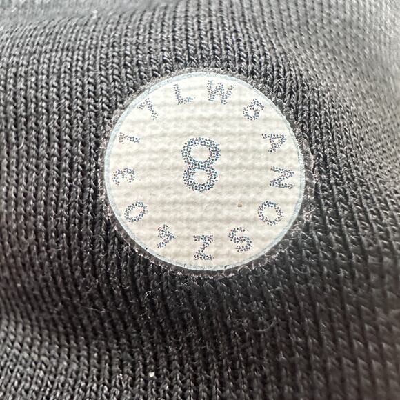 Lululemon Run On Tight Leggings Women’s 8 Black White Power Luxtreme Denim Twill - Picture 4 of 7